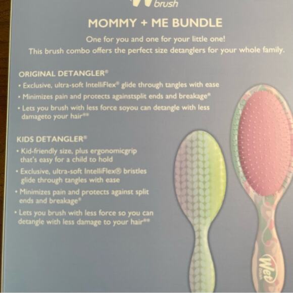 Wet Brush Mommy + Me Pink Purple Brush Bundle NWT - Picture 4 of 5
